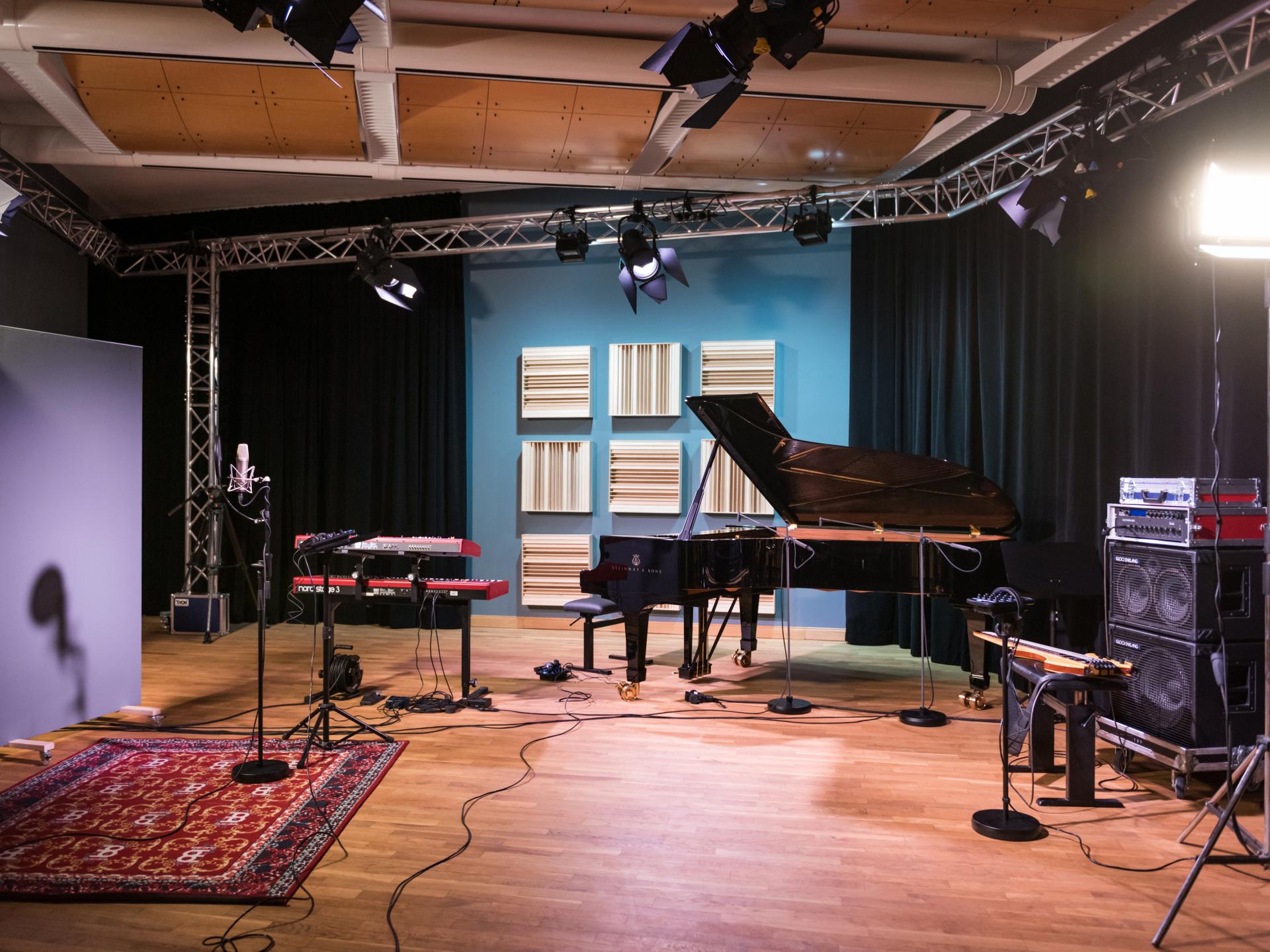 Aufnahmeraum des AV-Studios 