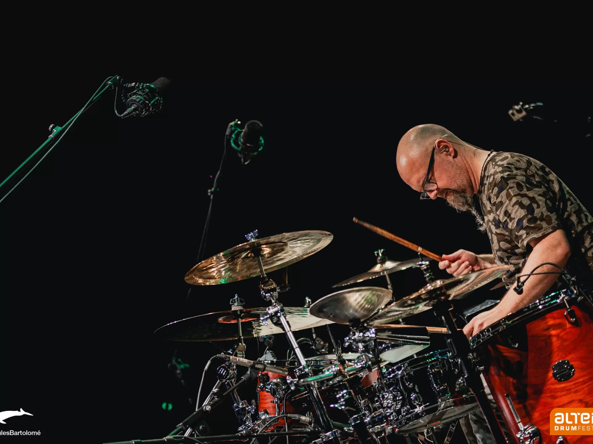 Claus Hessler am Drum-Set