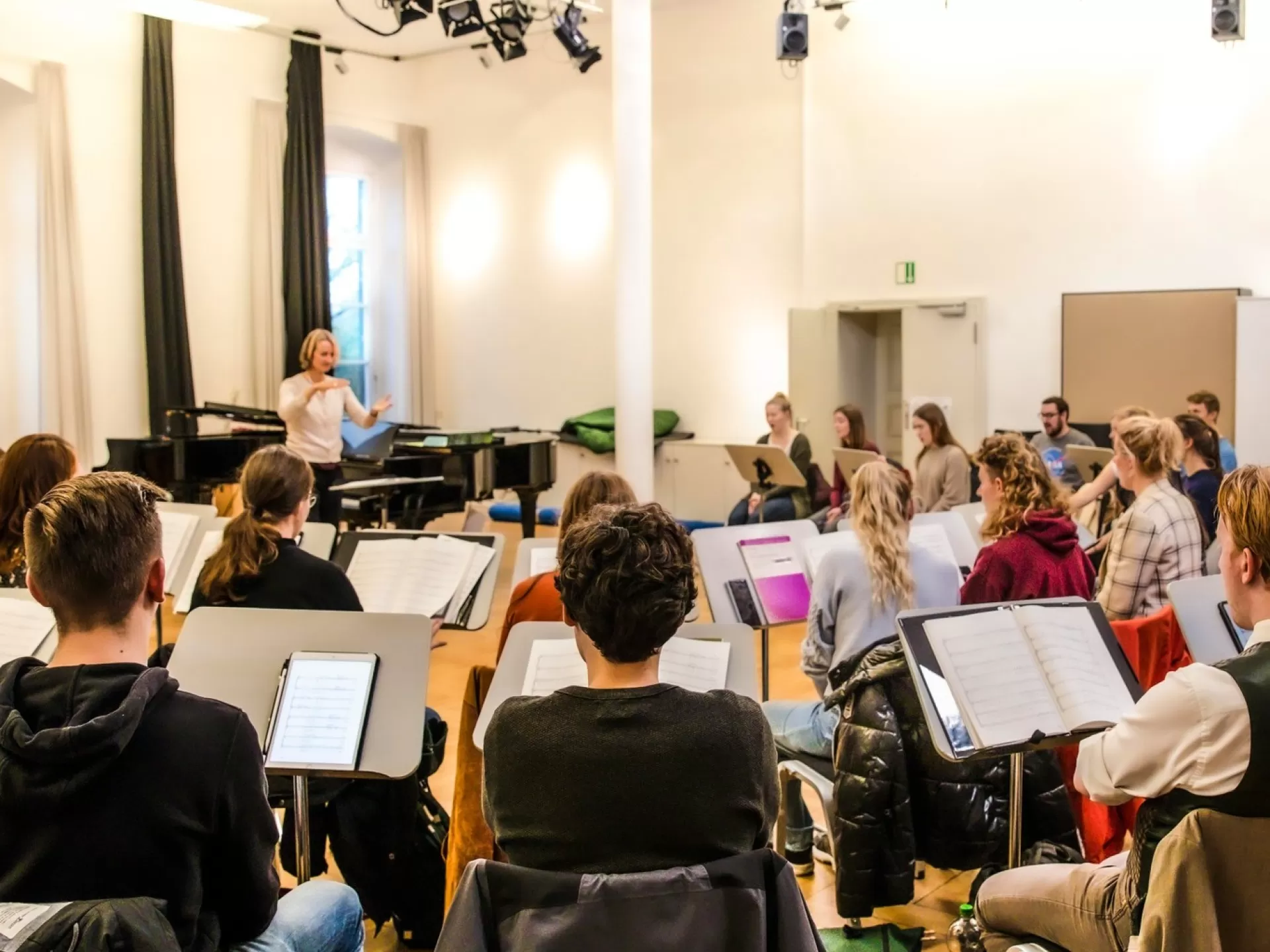 Probe des Kammerchors der HfM Detmold