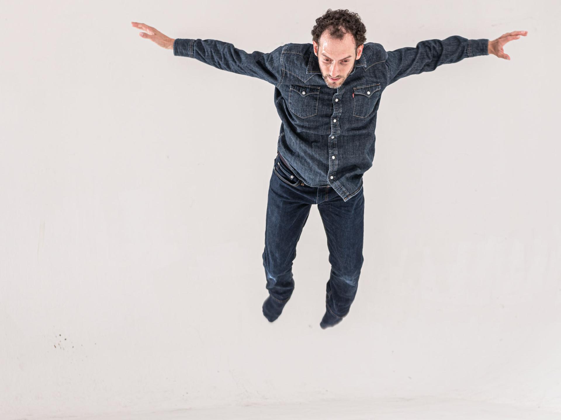 man flying
