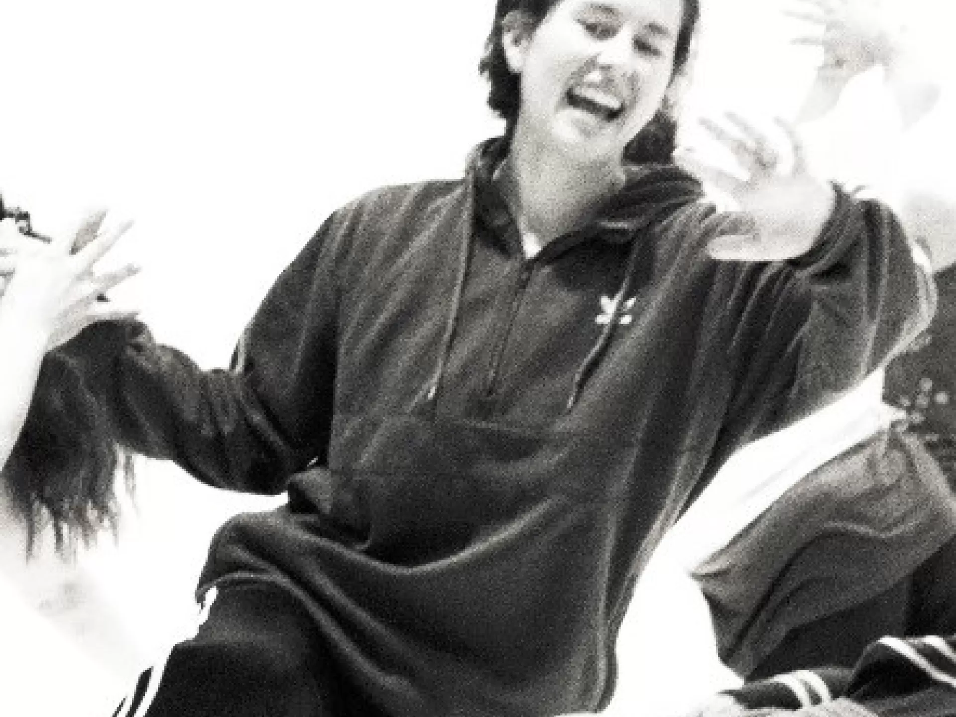 dancer, black and white picture