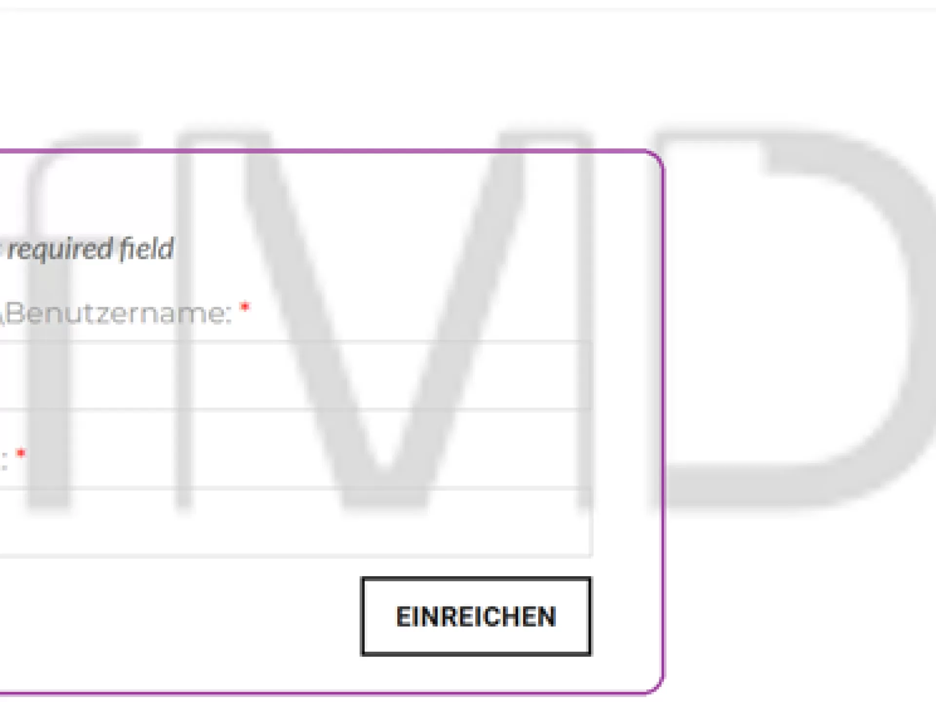 Screenshot der Landingpage hinter der Phishing Mail