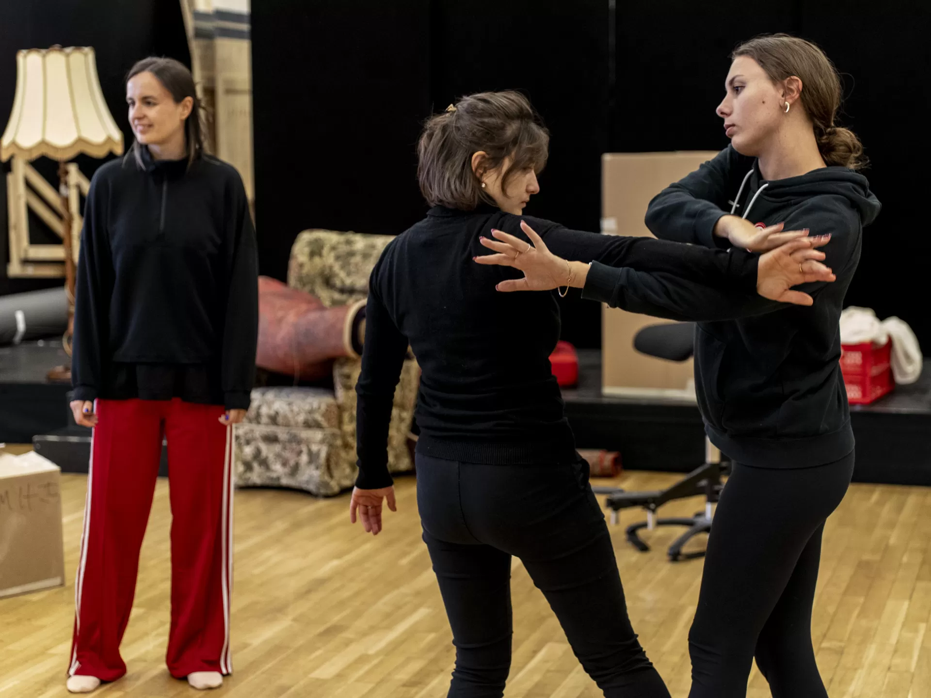 Szenische Proben des AMH Projekts 2025 im Opernstudio