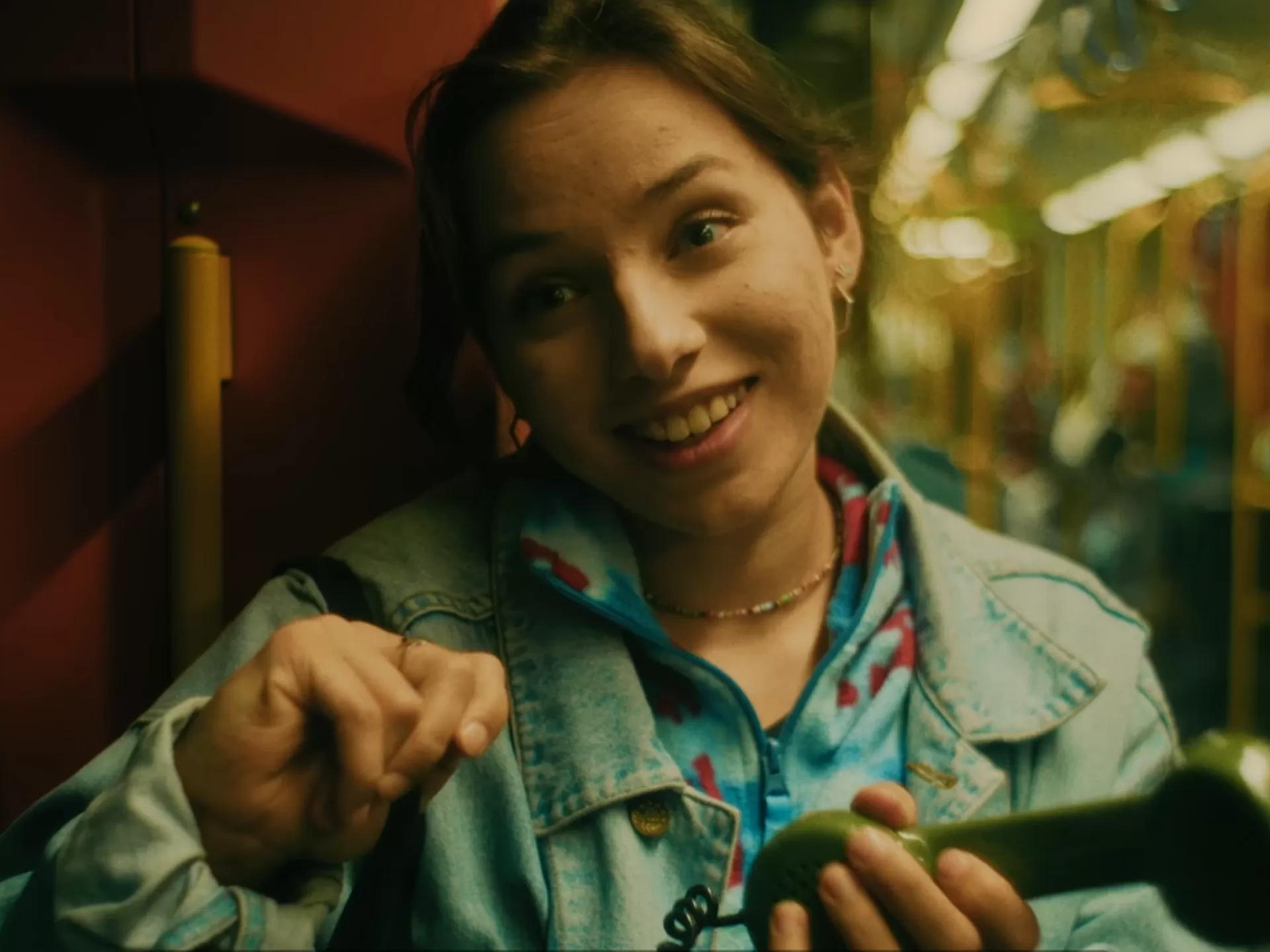 Schauspielerin in der UBahn