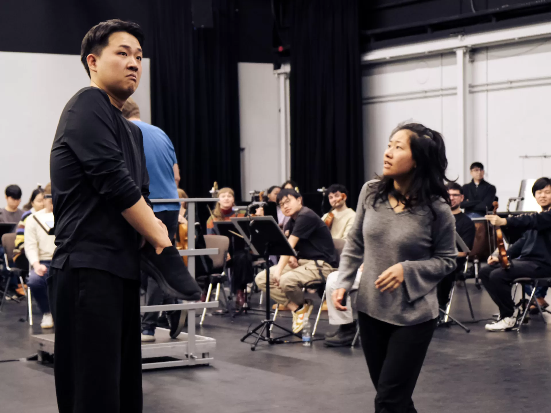 Probenszene im Frankfurt LAB