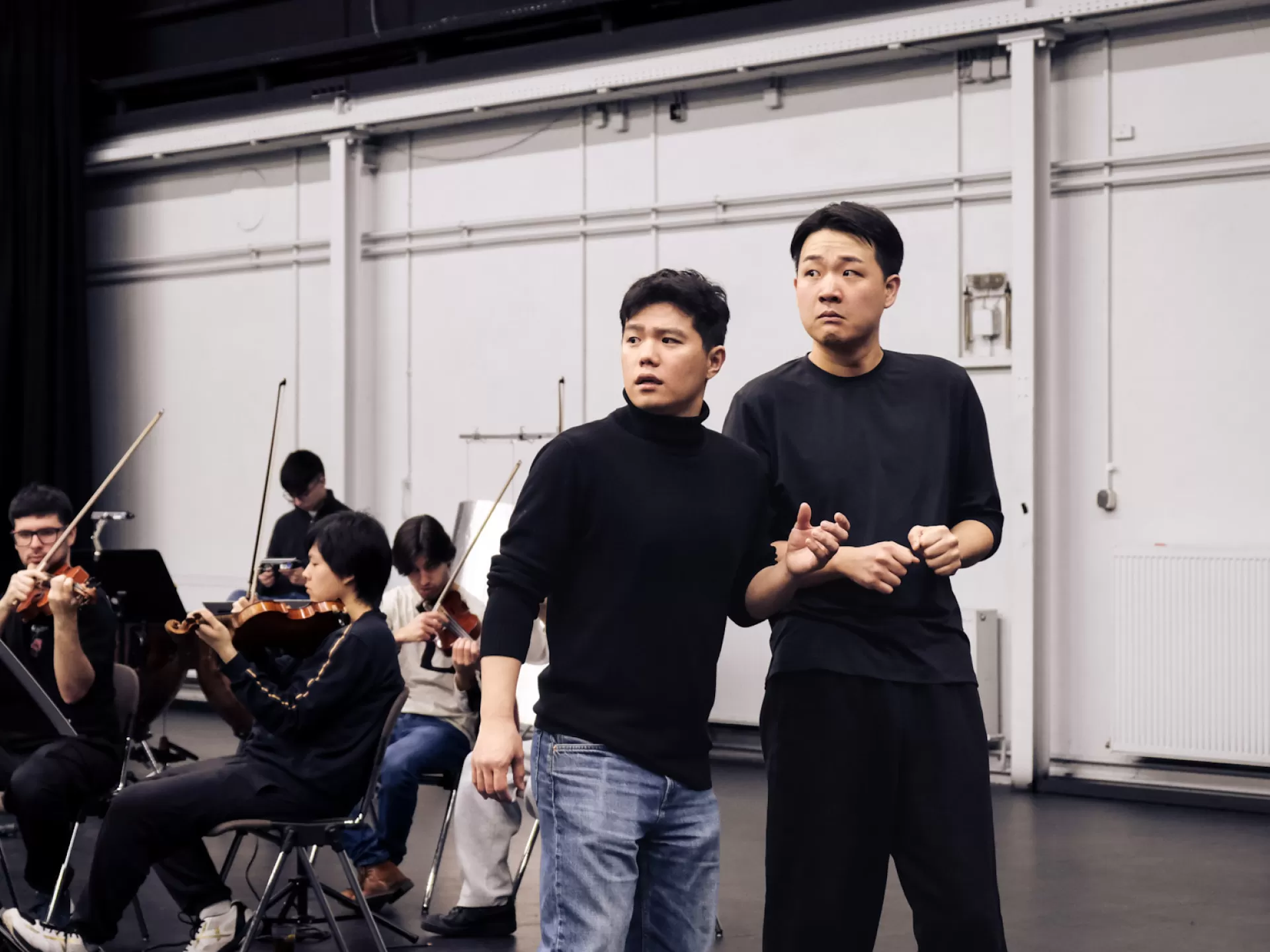 Probenszene im Frankfurt LAB