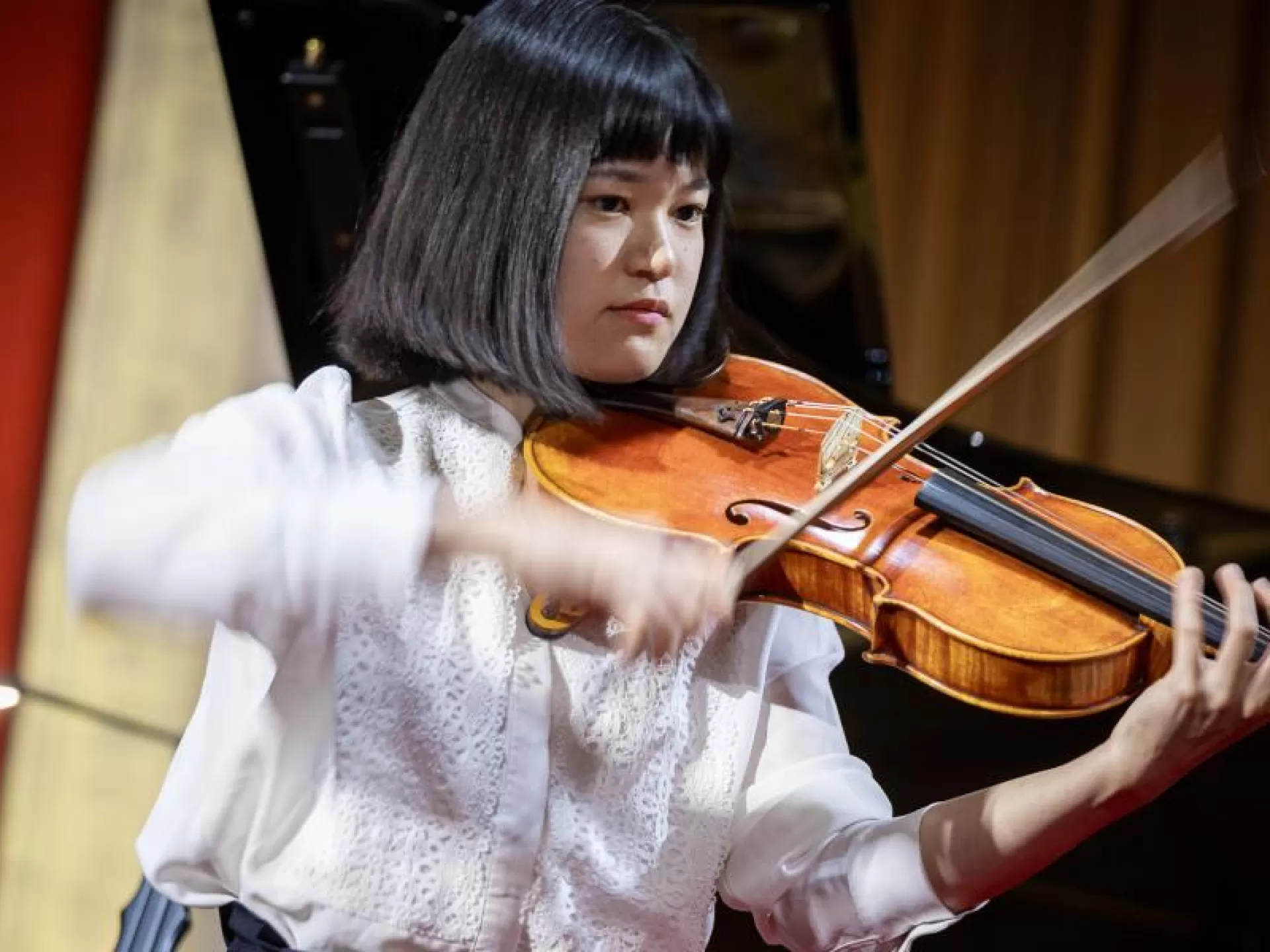 Ayaka Taniguchi beim Wettbewerb