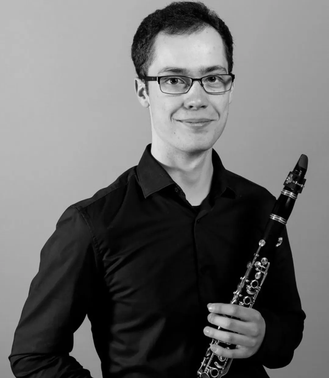 Balint Gyimesi mit Klarinette