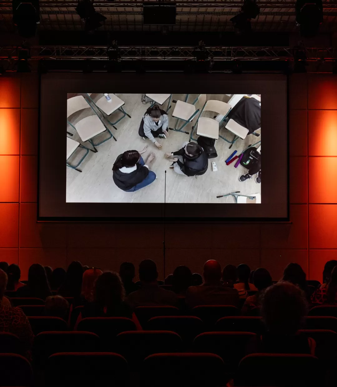 Auftritt einer Schulklasse als Video