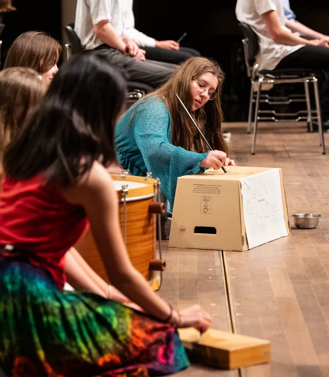 Aufritt einer Schulklasse