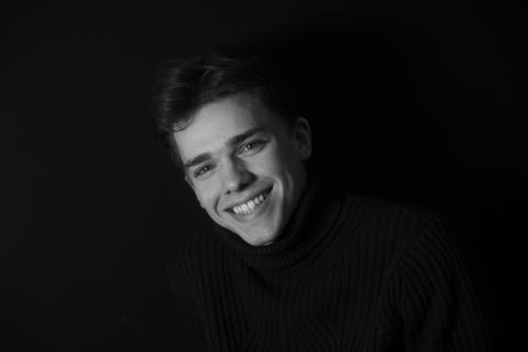 Schwarz-Weiß-Portrait von Jakob Gronemann