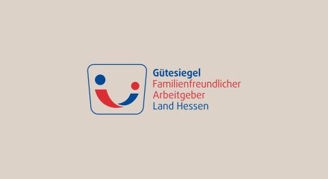 Logo: Gütesiegel familienfreundlicher Arbeitgeber Land Hessen