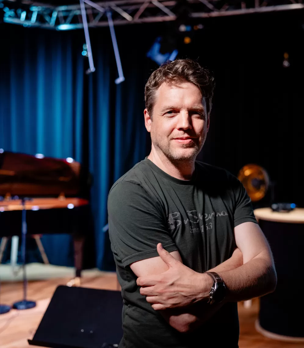 Jens F. Meier im AV-Studio