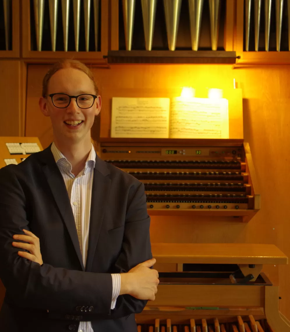 Laurin Zeißler in der Pauluskirche Darmstadt