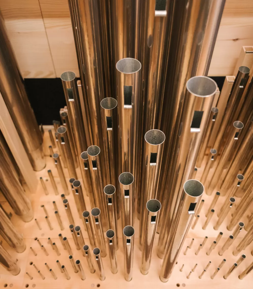 Orgelpfeifen der Rieger-Orgel