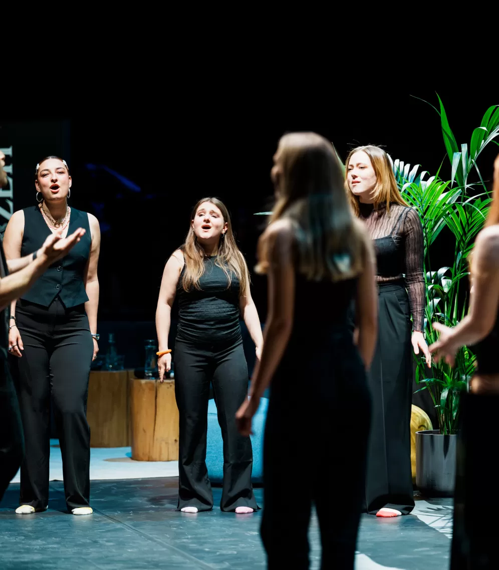 Der Pop- und Jazzchor singt unter der Leitung von Fabian Sennholz.
