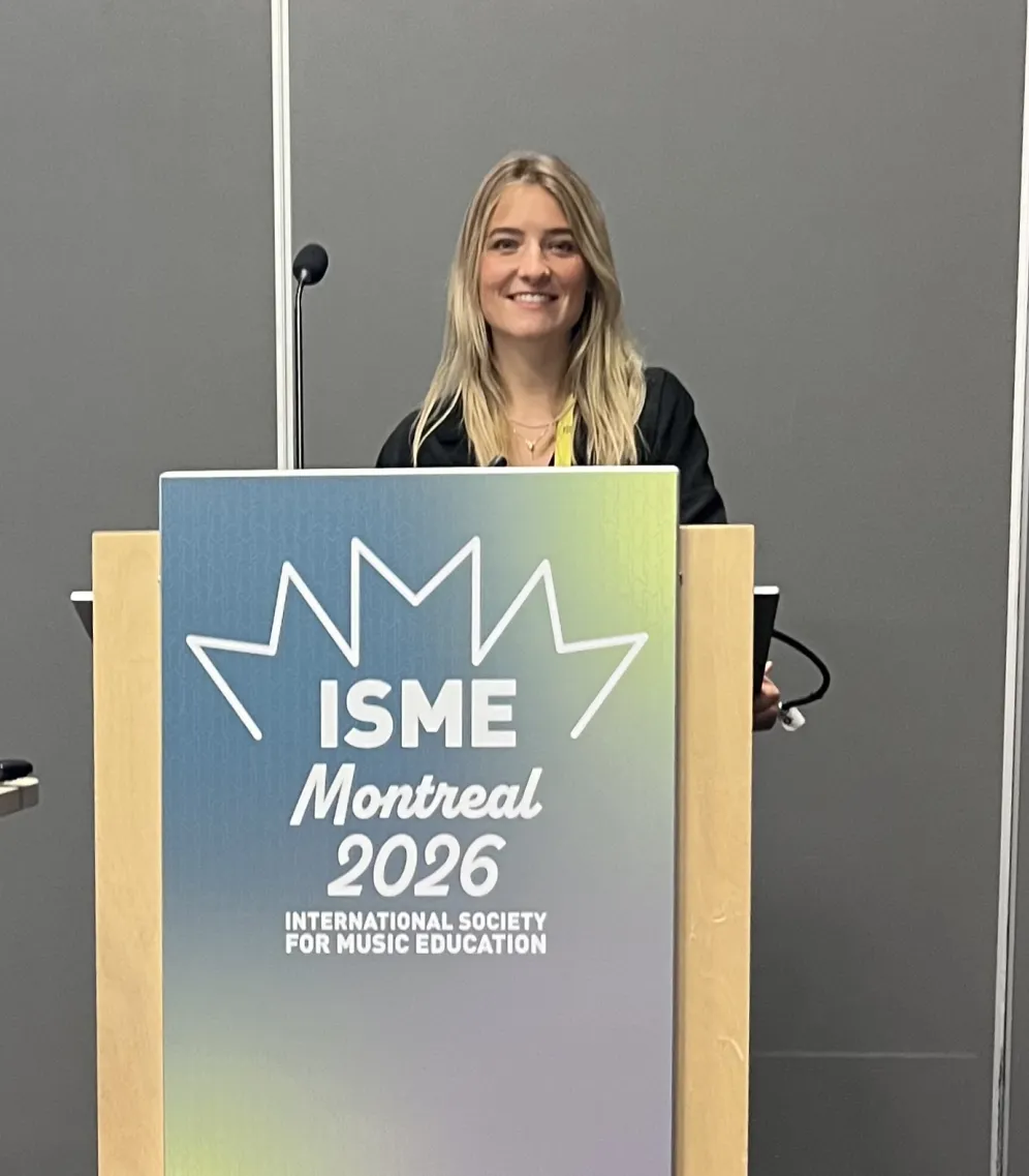 Rabea Beier während ihres Vortrags bei der ISME Conference