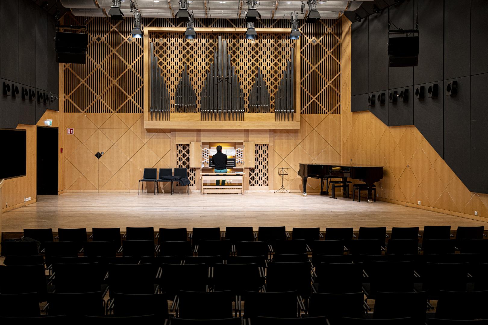 Organist an der Kern-Orgel im Kleinen Saal