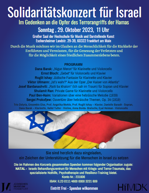 Einladung zum Solidaritätskonzert am 29.10.23