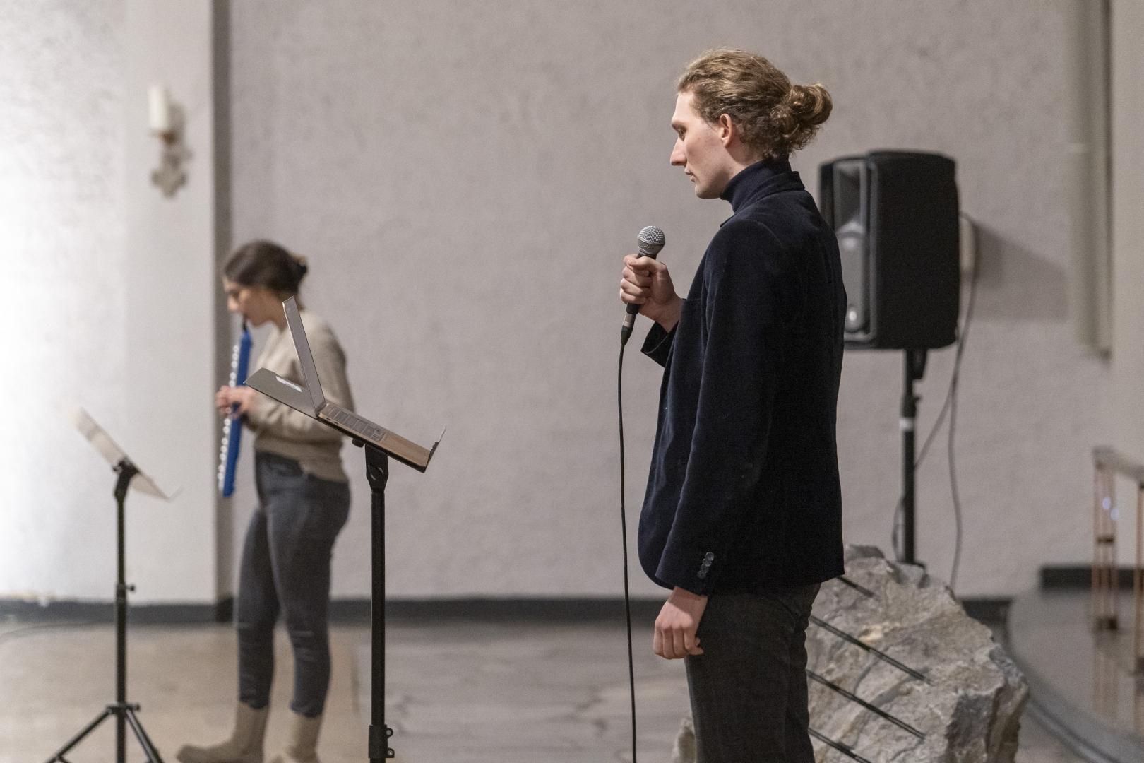 Stiftungsgastprofessur Komposition 2023/34 mit Blablabor, 1. Arbeitsinsel, Performance in KunstKulturKirche
