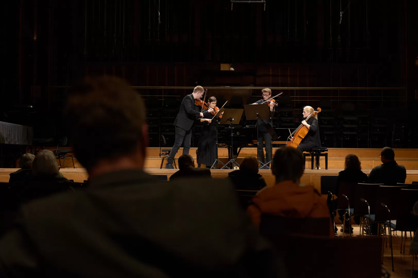 Polytechnischer Wettbewerb 2023 - Quartett auf der Bühne