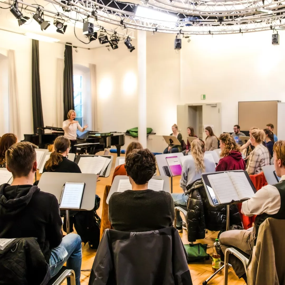 Probe des Kammerchors der HfM Detmold