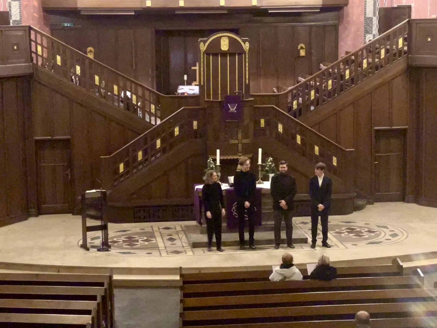 Gemeinsame Verbeugung nach dem Konzert