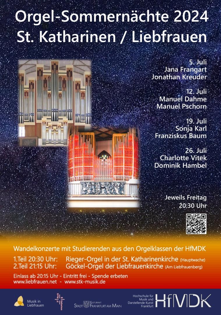 Plakat Orgelsommernächte 2024