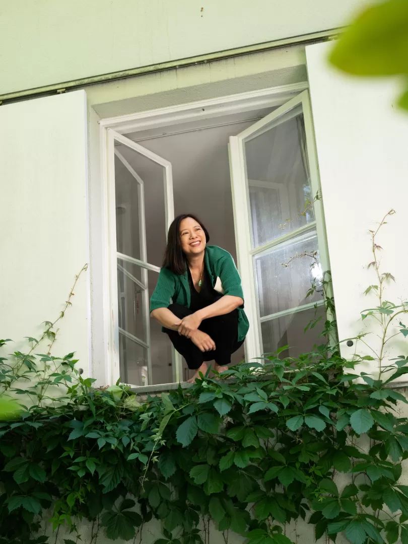 Liza Lim im Fenster
