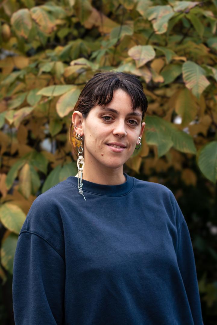 picture of a woman and some trees