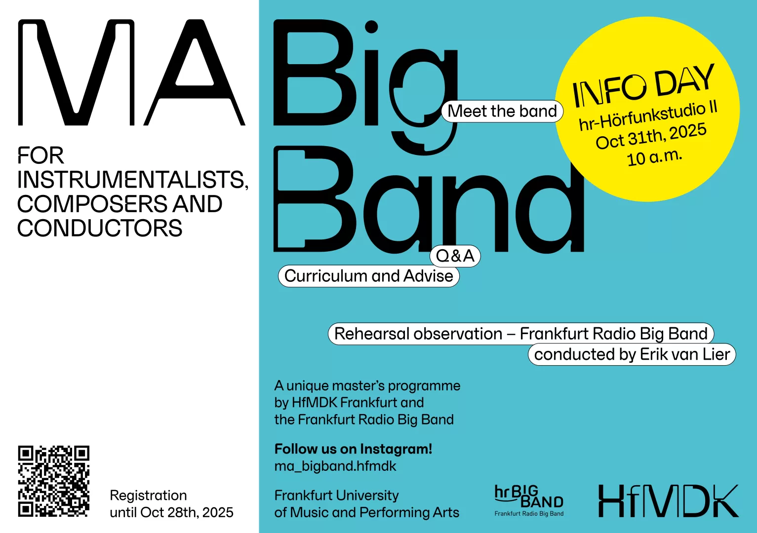 MA Bigband Infotag Plakat