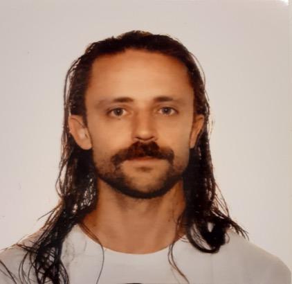 Norbert Pape Portrait eines jungen Mannes mit langen Haaren