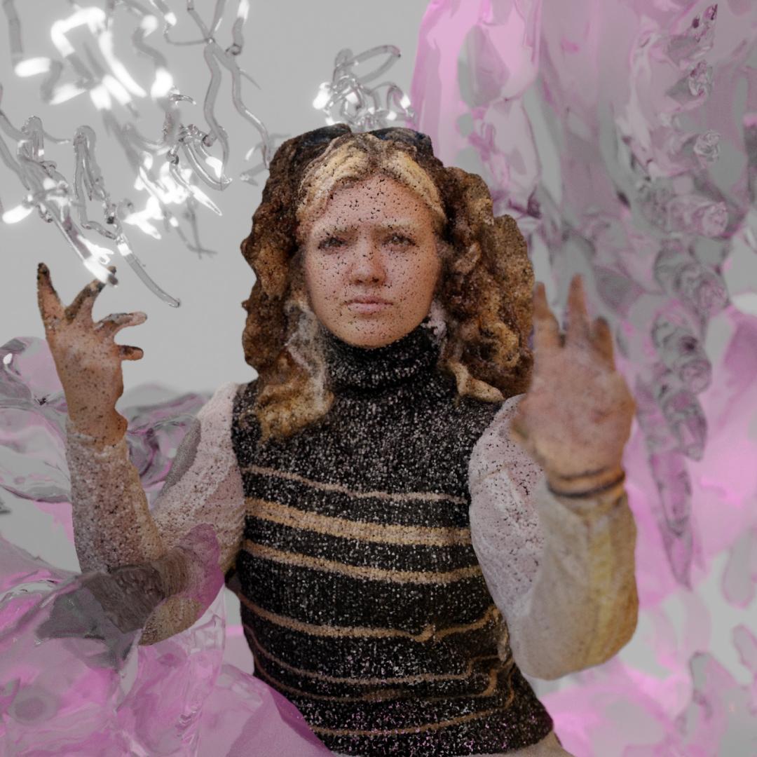 Hannah Wimmer Junge FRau mit erhobenen Händen