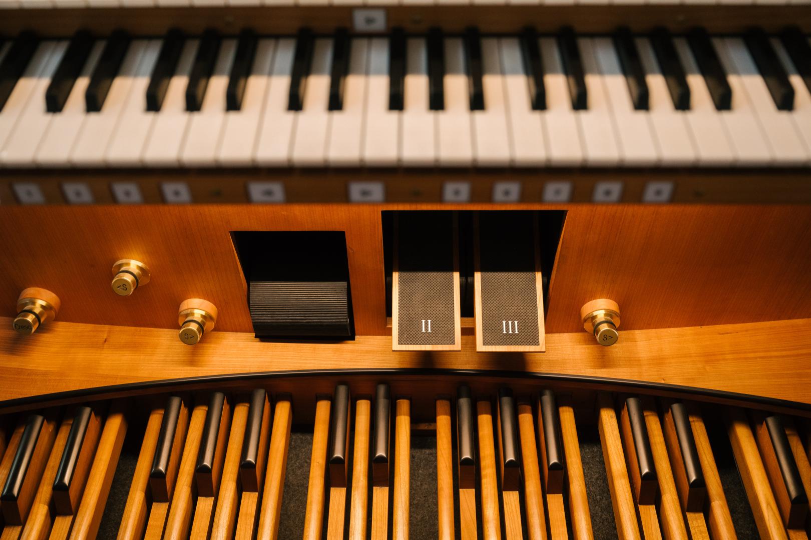 Pedale der Rieger-Orgel