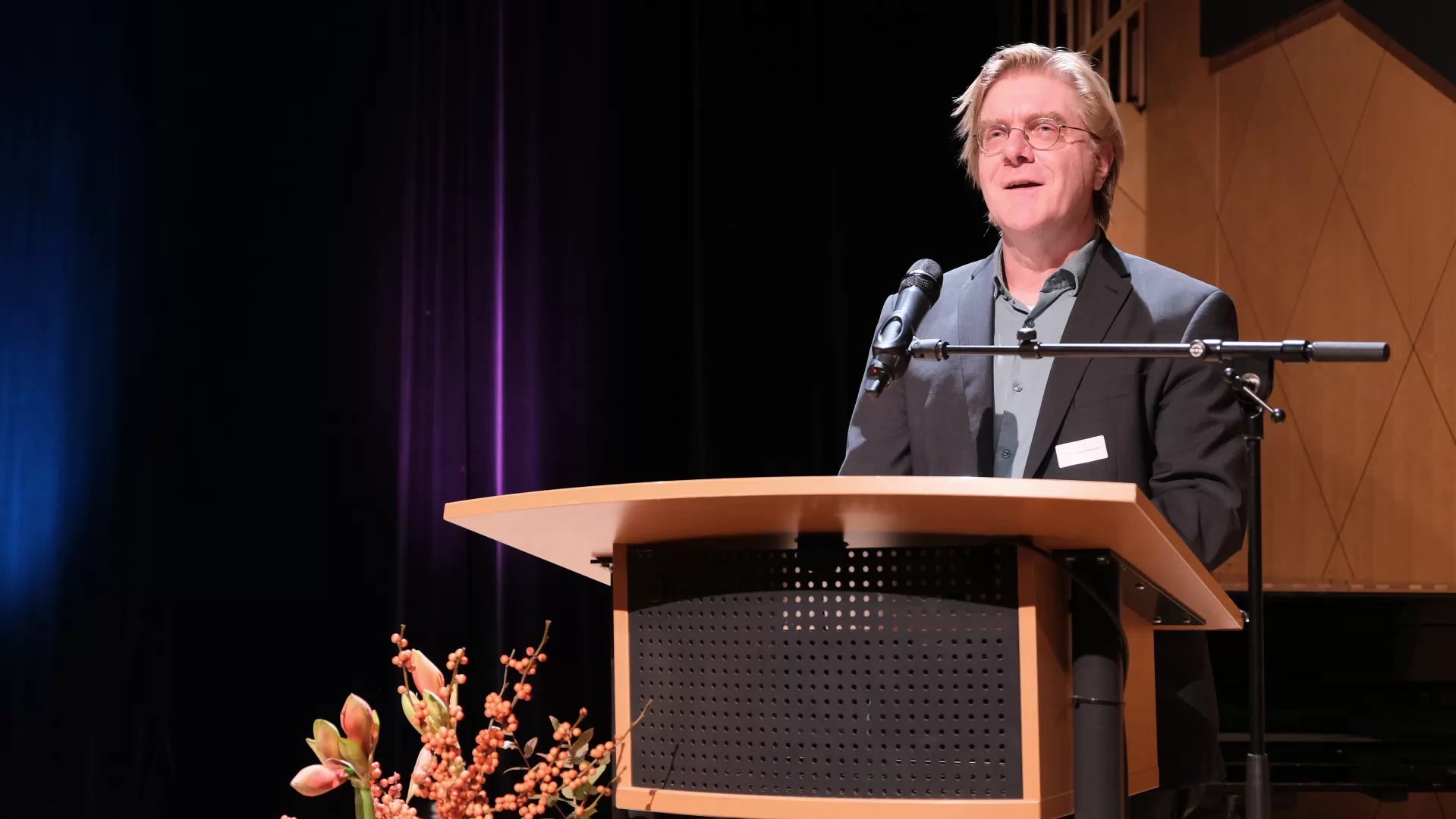 Carsten Wiebusch während seiner Rede bei der Vergabefeier