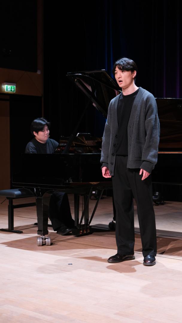 Gesangsbeitrag während der Vergabefeier für das Deutschlandstipendium