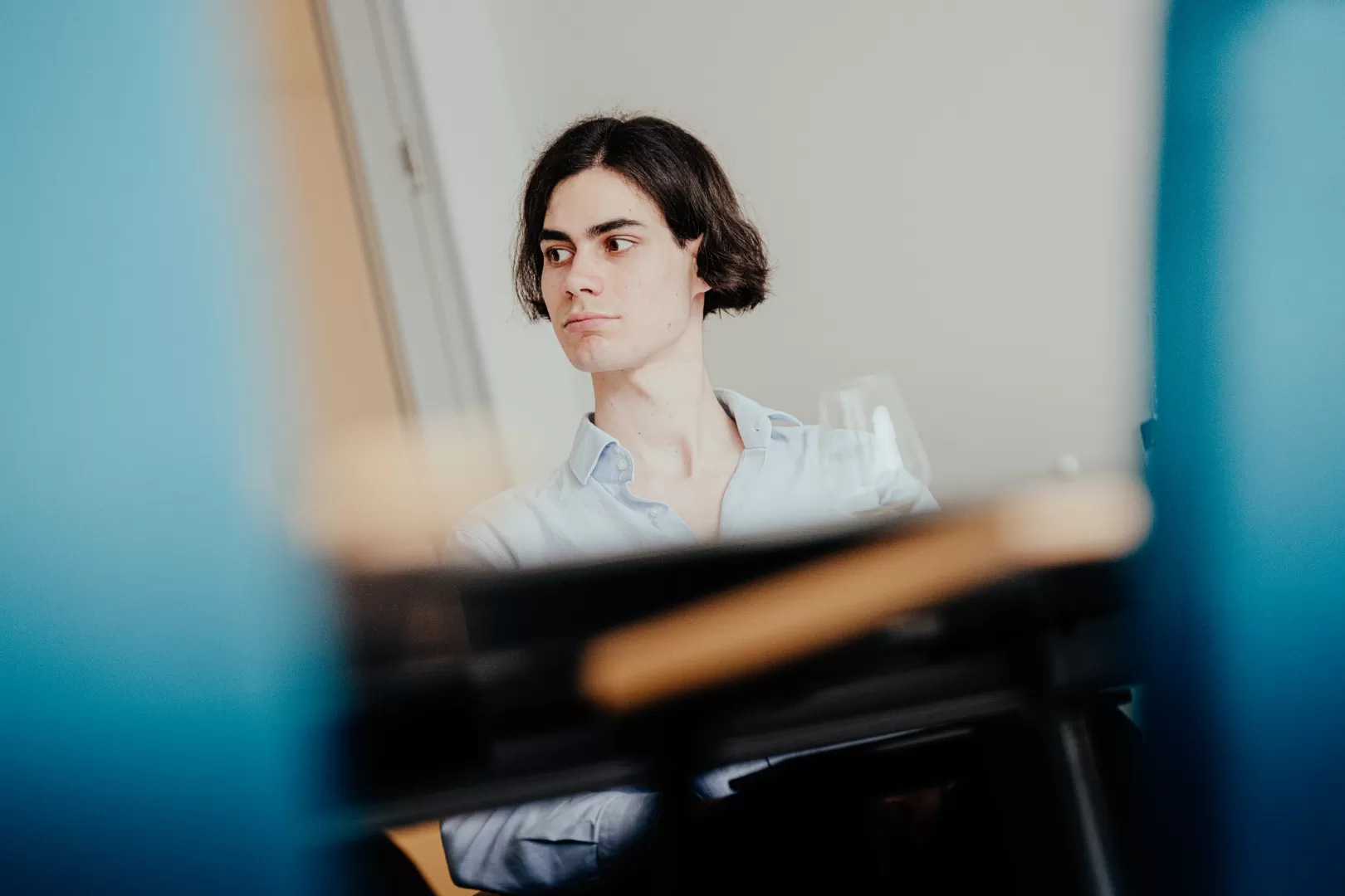 Lewin Krella während des Gesprächs