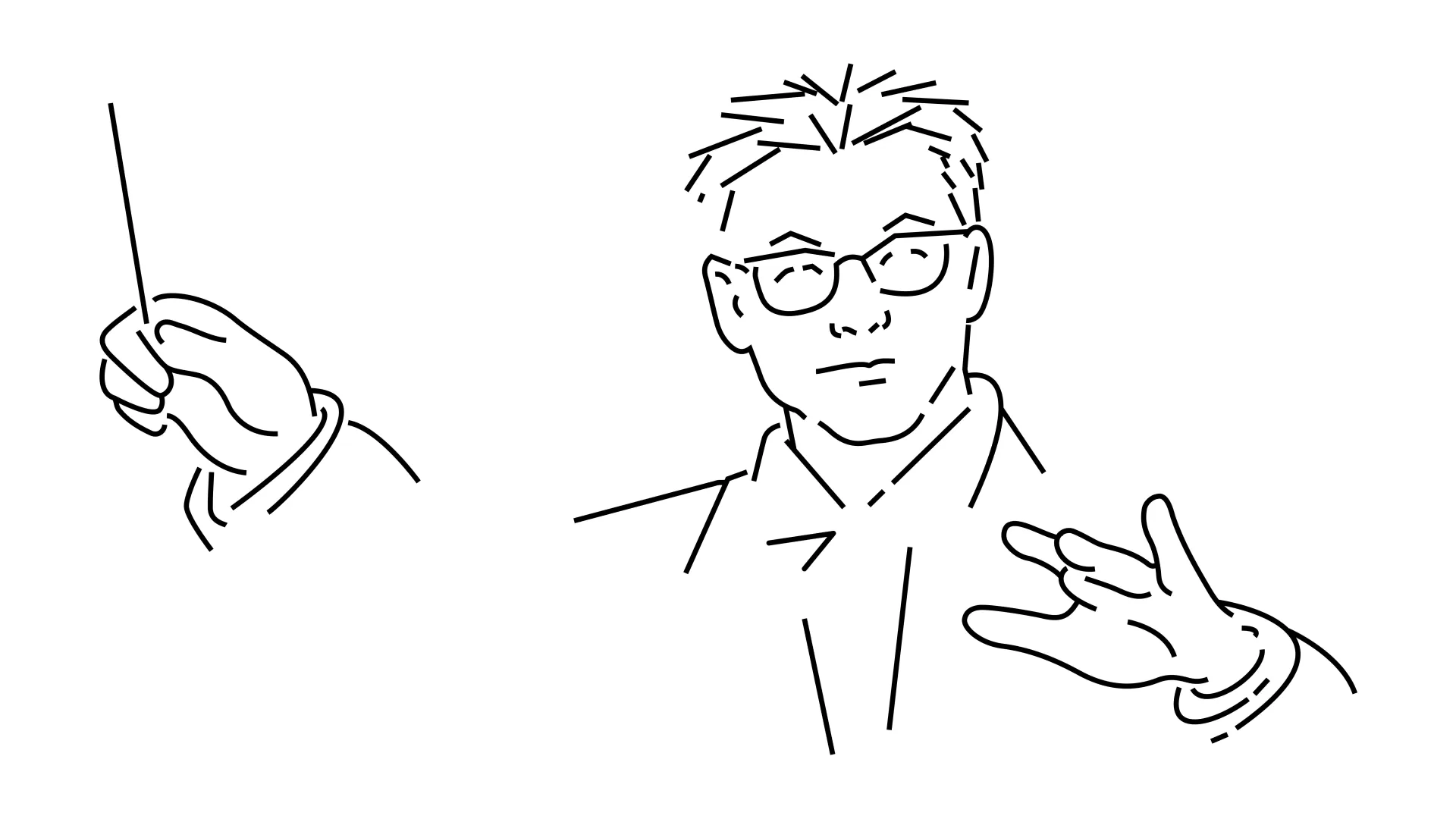 konzentrierter Gesichtsausdruck