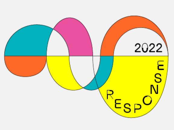 Grafik mit bunten, abstrahierten Schallwellen und der Aufschrift Response 2022