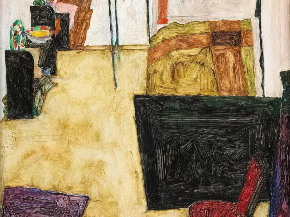 „Das Zimmer des Künstlers in Neulengbach (1911)“ von Egon Schiele