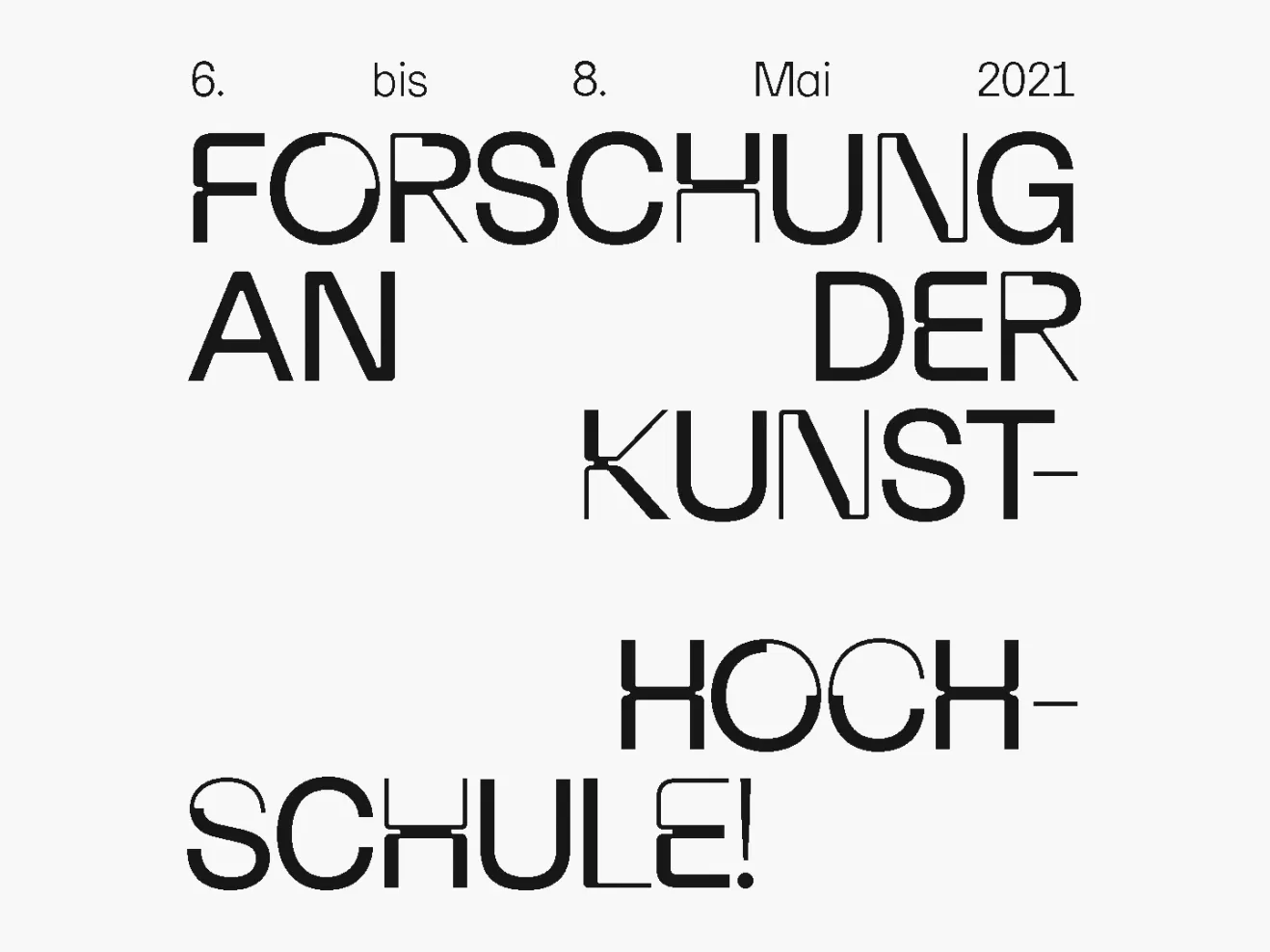 Flyer zum Symposium Forschung an der Kunsthochschule