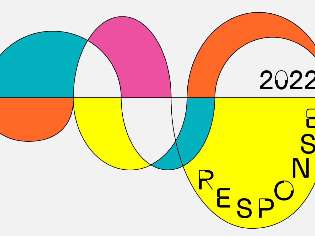 Eine Grafik mit bunten Schallwellen und dem Schriftzug Response 2022
