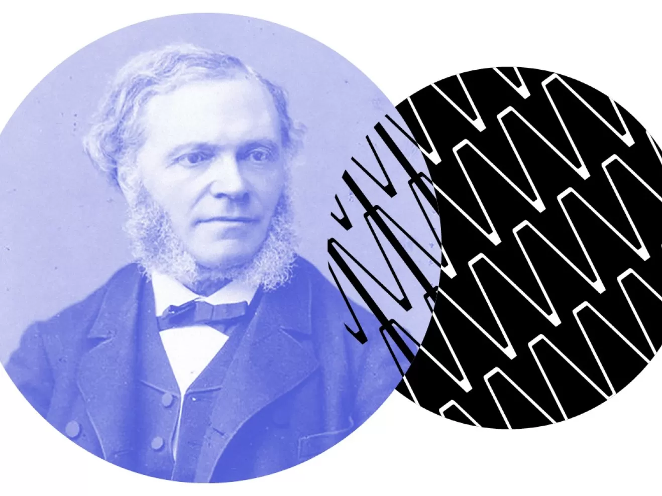 Grafik zur Ringvorlesung mit Porträt des Komponisten César Franck