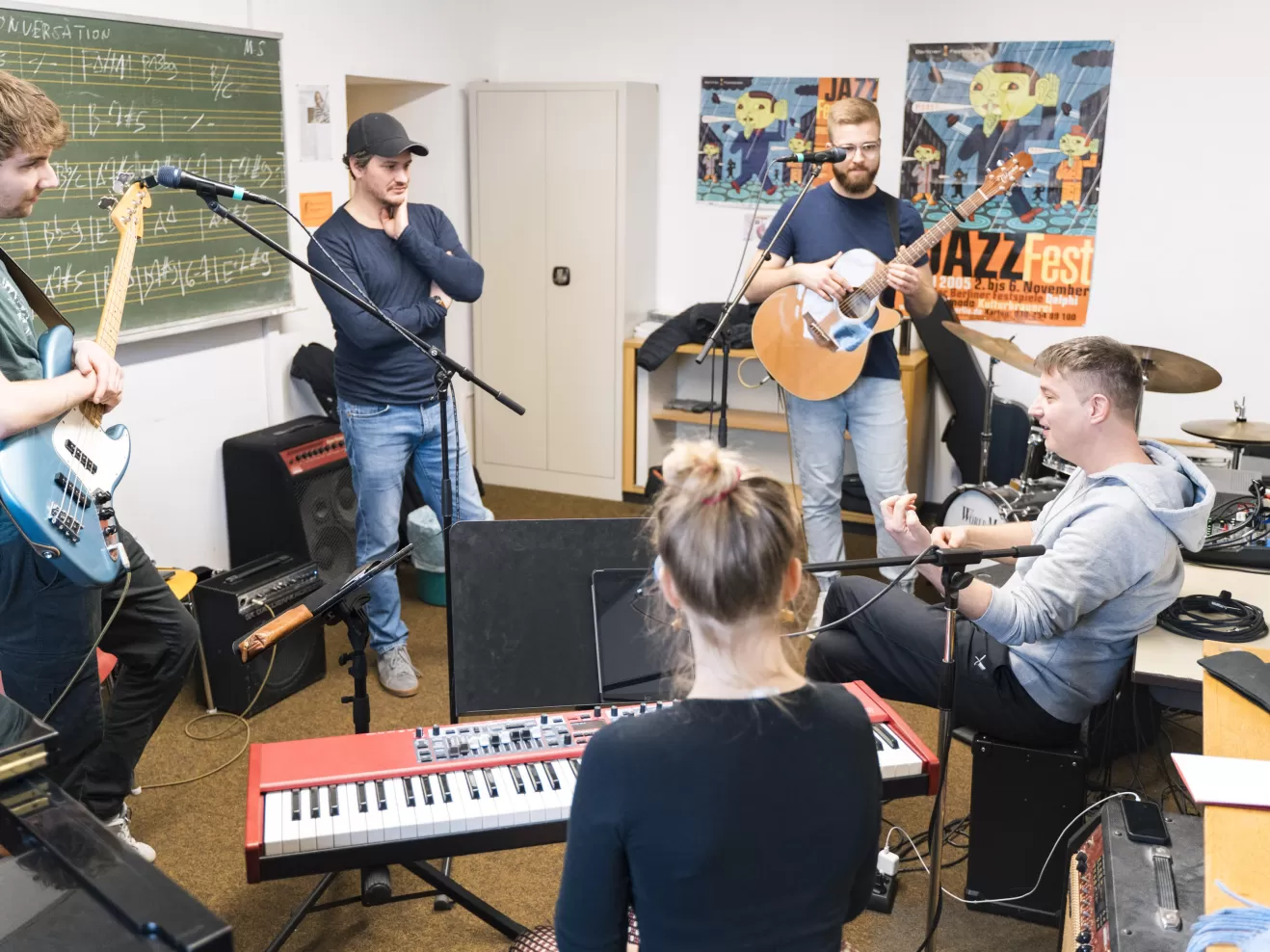 Die Band JAM beim Coaching.