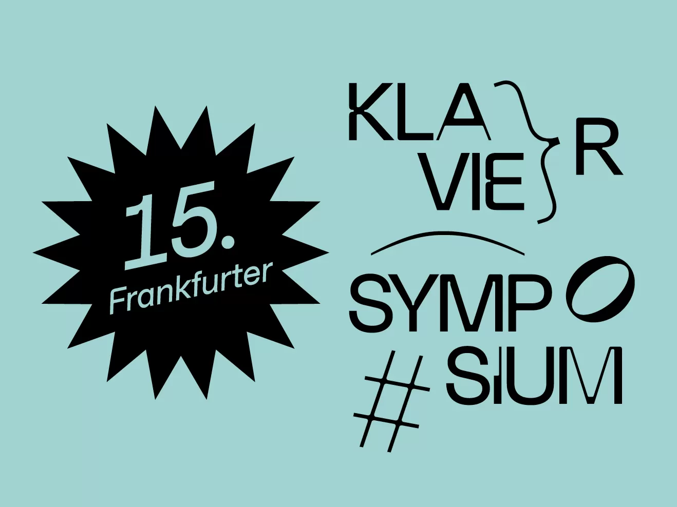 Gestalteter Schriftzug: 15. Frankfurter Klaviersymposium