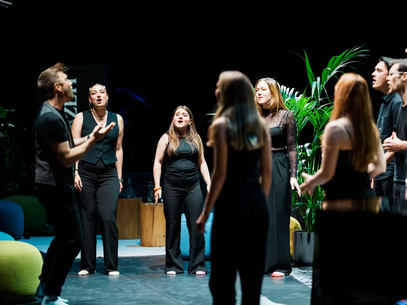 Der Pop- und Jazzchor singt unter der Leitung von Fabian Sennholz.