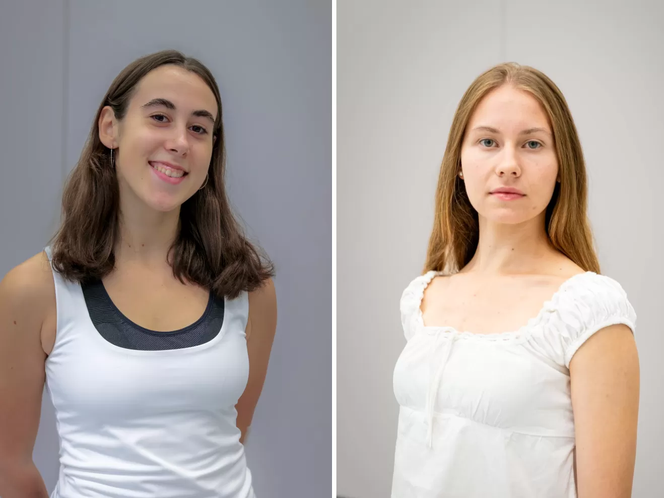 Porträtfoto von Ana Prevoznik (rechts) und Júlia Montedeoca Queralt (links)