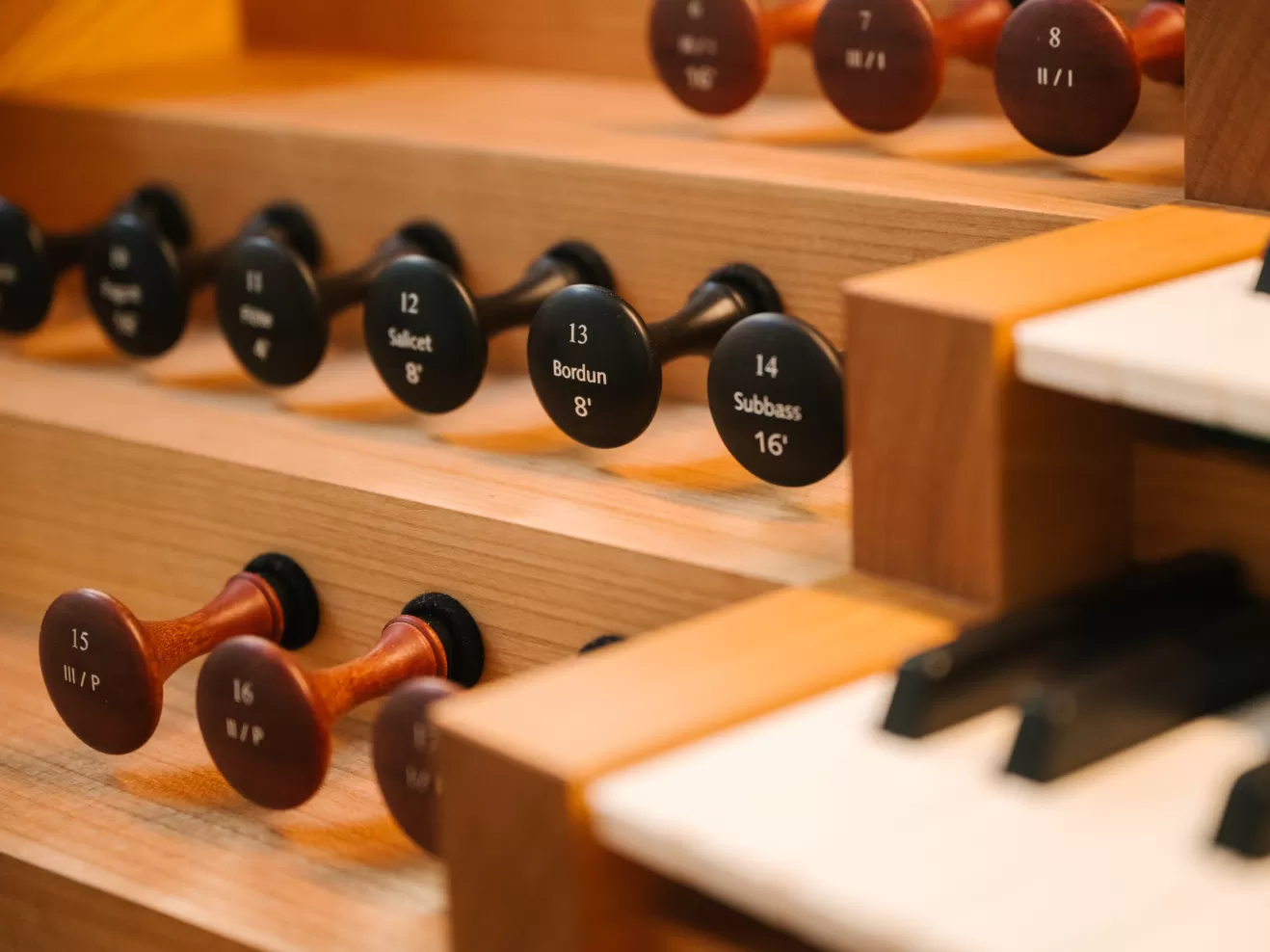 Nahaufnahme der Rieger Orgel