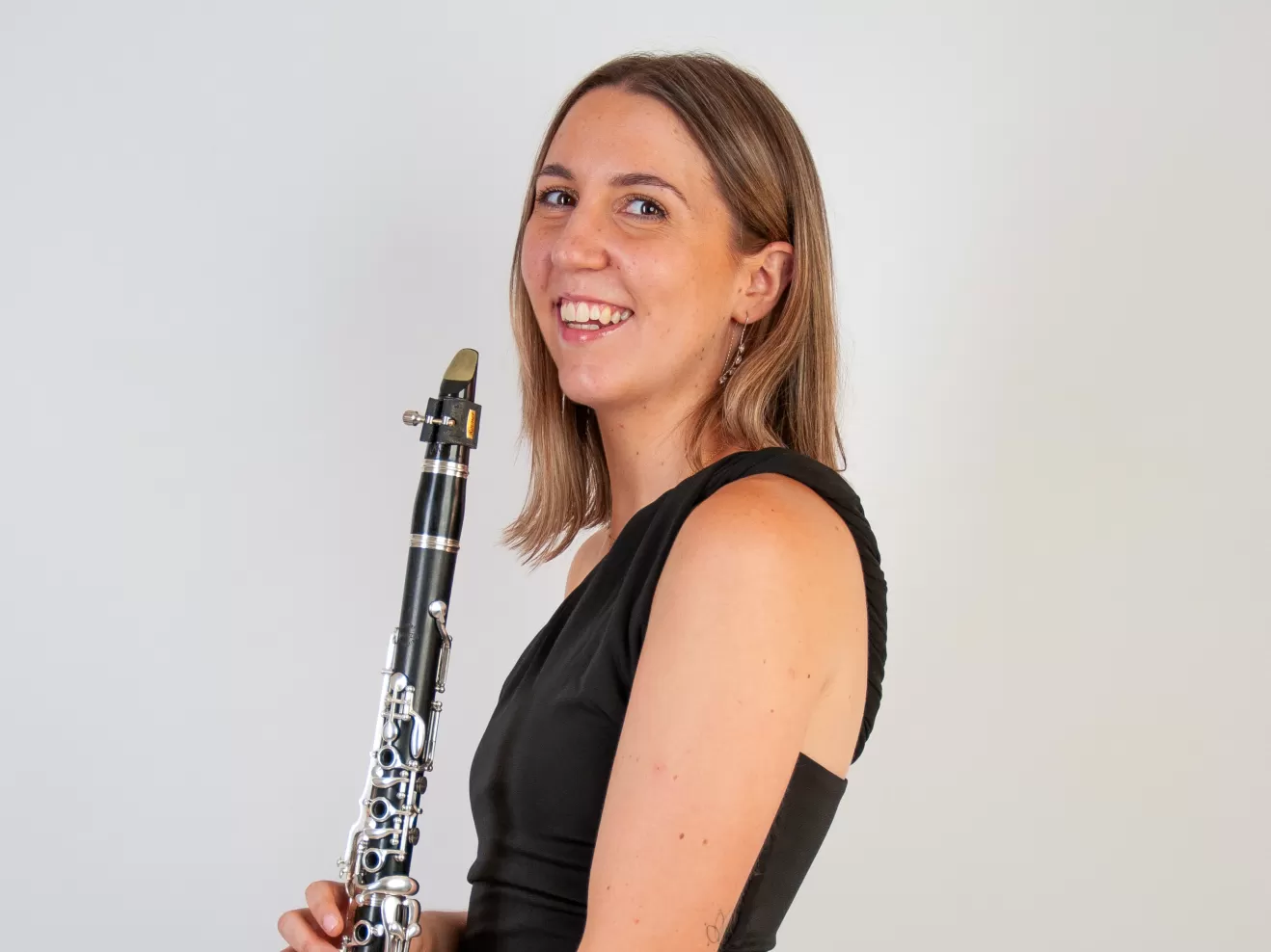 Irene Pérez Jiménez mit Klarinette