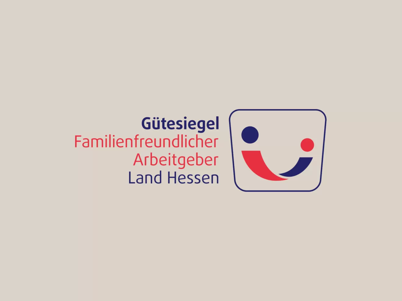 Logo des Gütesiegels Familienfreundlicher Arbeitgeber Land Hessen